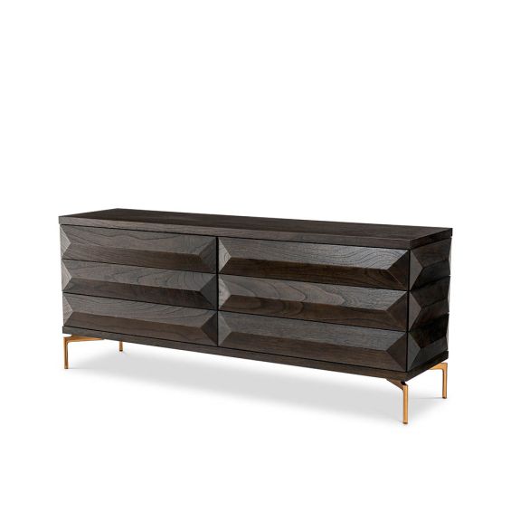 Ravishing modern design dresser with six drawers