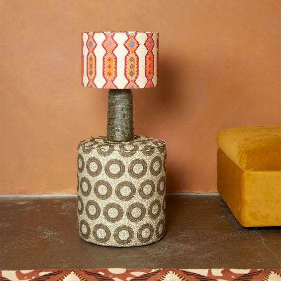 A bright and beautiful African-inspired lampshade by Eva Sonaike 
