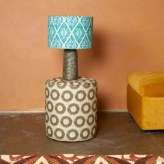 Eva Sonaike Imole Lampshade - Turquoise (Shade Only)