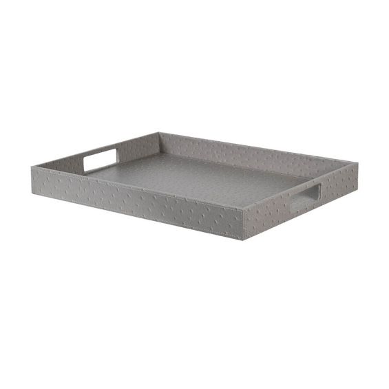 Simple grey leather tray