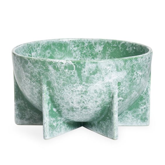 Jonathan Adler jade green glazed bowl