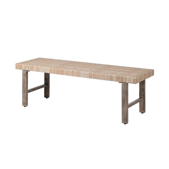 Leonora Rattan Bench Seating Sweetpea & Willow