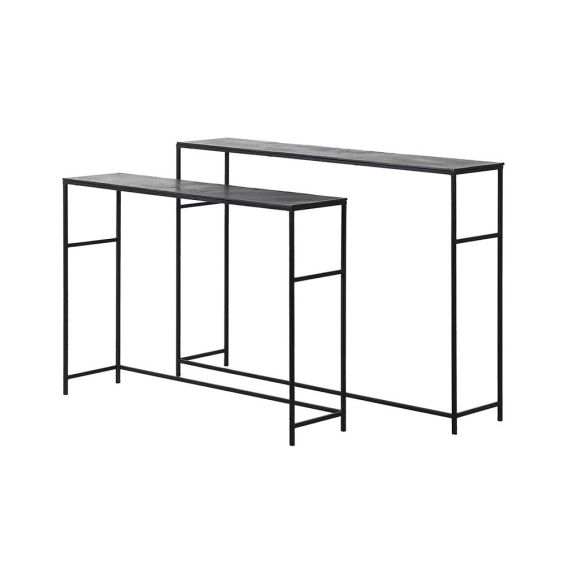 Char Console Tables - Set of 2