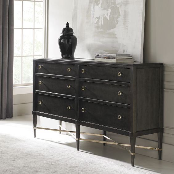 A luxury chest of drawers by Caracole with a classic and timeless design