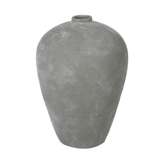 grey ceramic vase