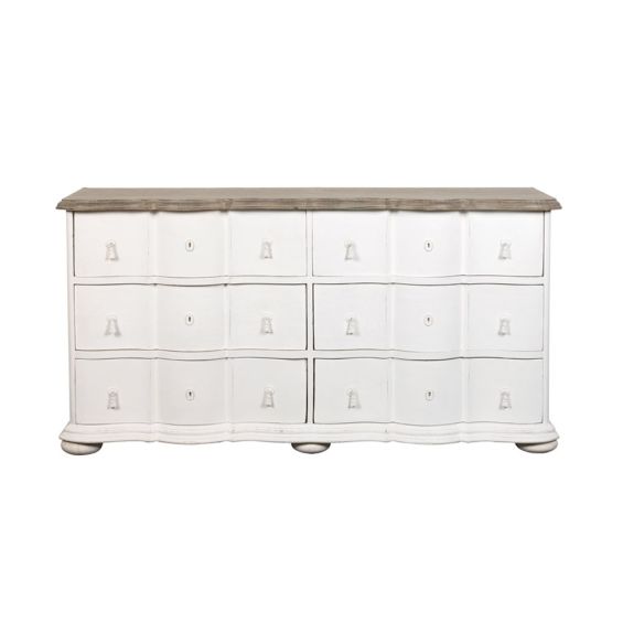 Blanc D'Ivoire Carlotta Chest of Drawers - White
