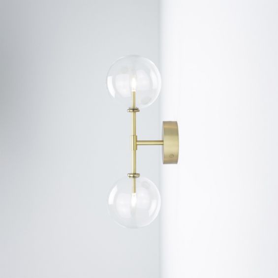 Dawn Dual Wall Sconce - Natural Brass