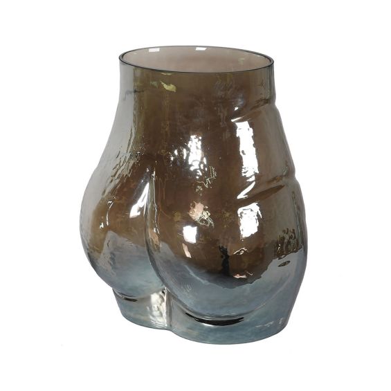 A cheeky take on this year's top vase trend in a stunning lustre finish