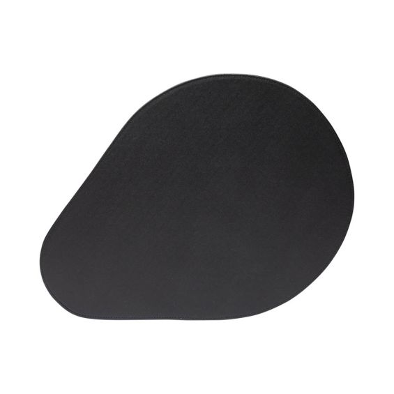 Organic shaped black placemat
