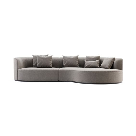 Luxurious Domkapa boucle curved sofa