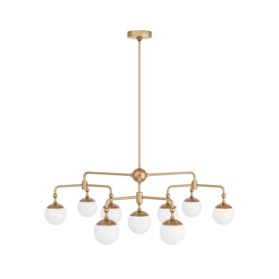 Utica Chandelier - Antique Brass