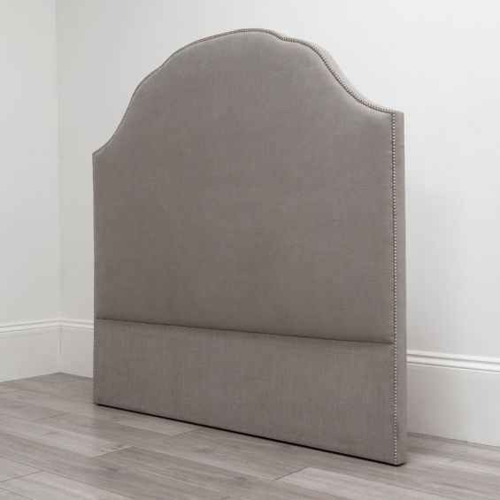 Subtle and sculptural headboard with hand-placed pins