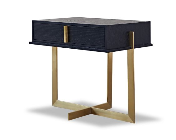 Archivolto Bedside Table - Wenge/Brushed Brass