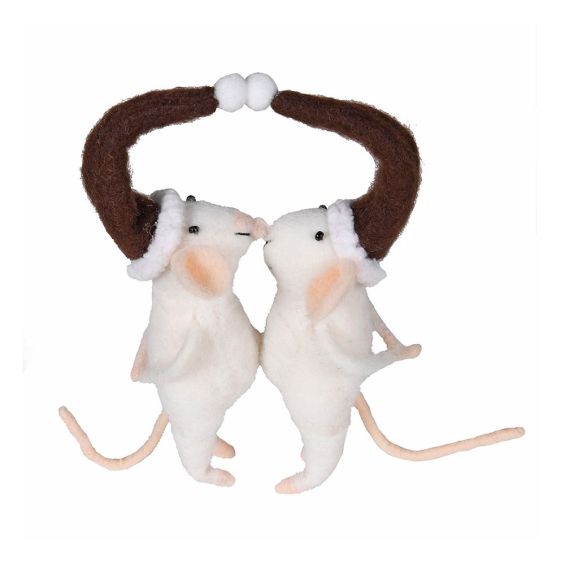 Festive Mice Couple Decoration