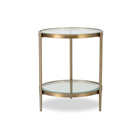 Adlon Side Table - Brushed Brass