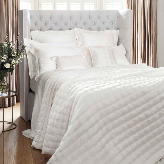 Silk Windsor Bedspread - Ivory