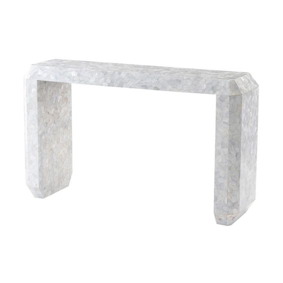 Opulent mother-of-pearl inlay console table