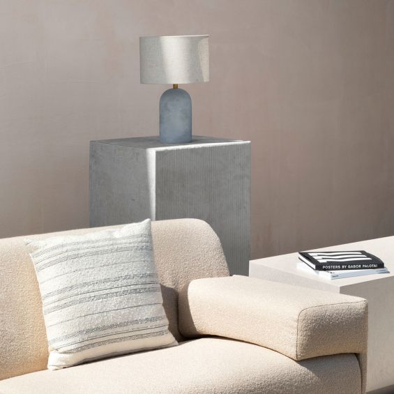 Gorgeous table lamp with cement base 