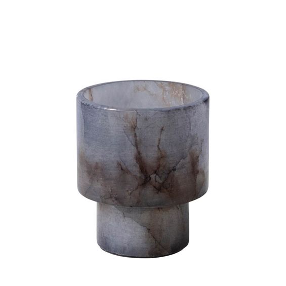 Mixed marble tealight holder