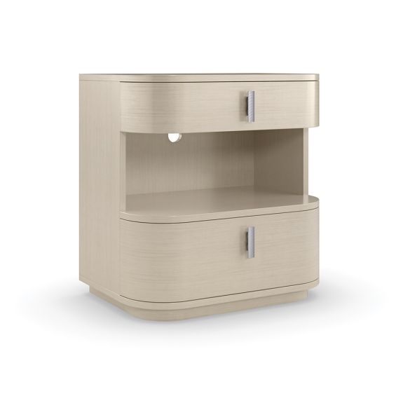 A simple yet sophisticated bedside table by Caracole