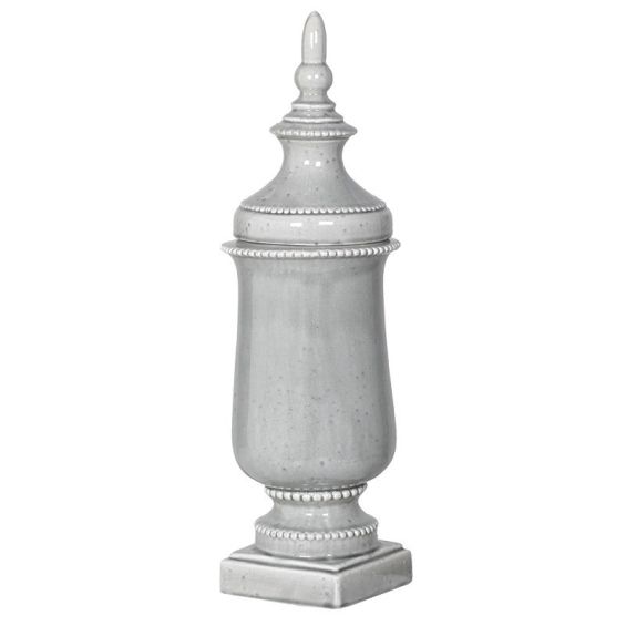 Medium size grey antique urn