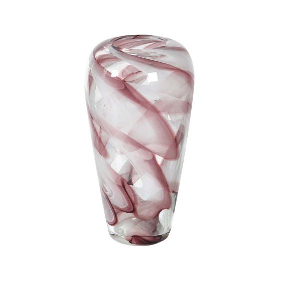 A luxurious pink marble effect vase