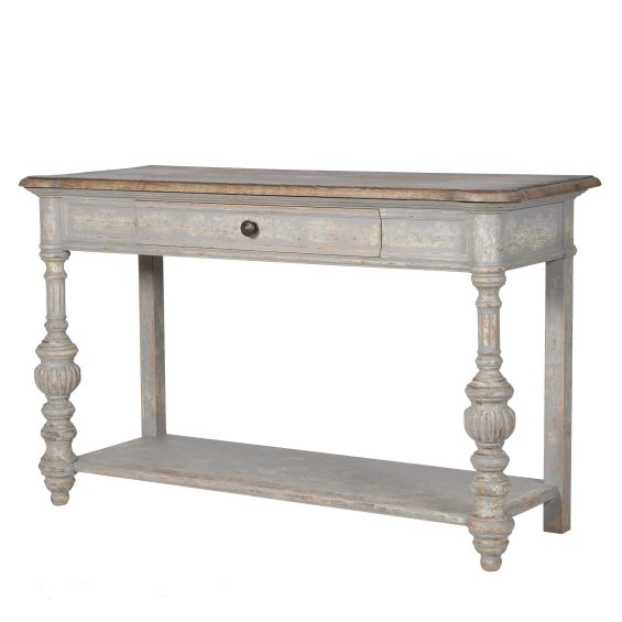 Oak French Console Table