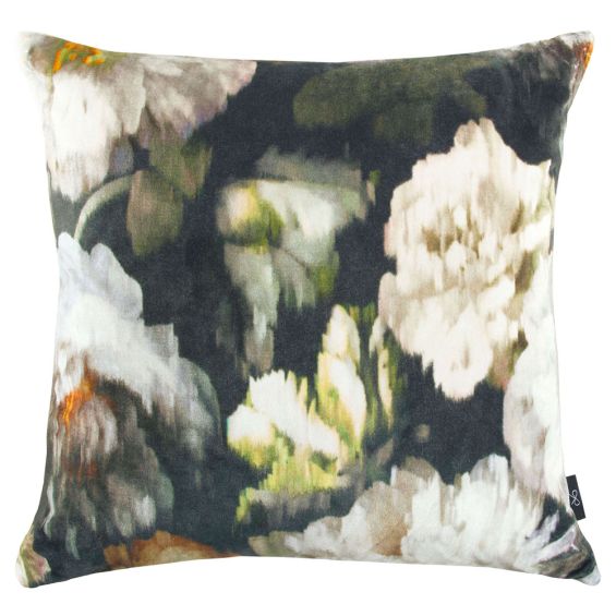 Black Edition Herbaria Cushion - Obsidian