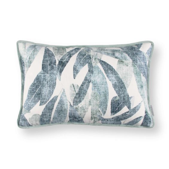 A luxurious printed botanical 50 x 30 cushion 