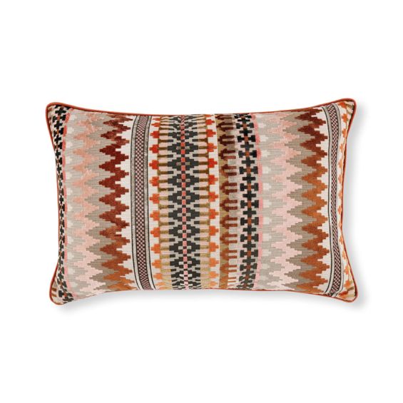 Gorgeous earth toned patterned cushion 