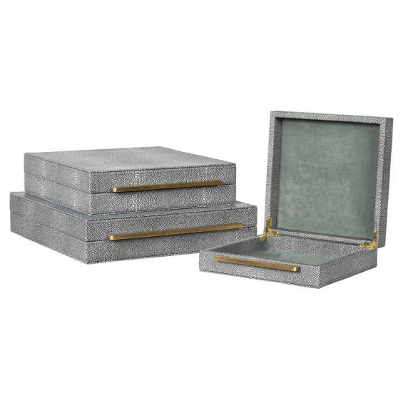 Shagreen Boxes - Set of 3
