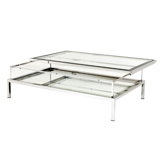 Eichholtz Harvey Rectangular Coffee Table - Stainless Steel