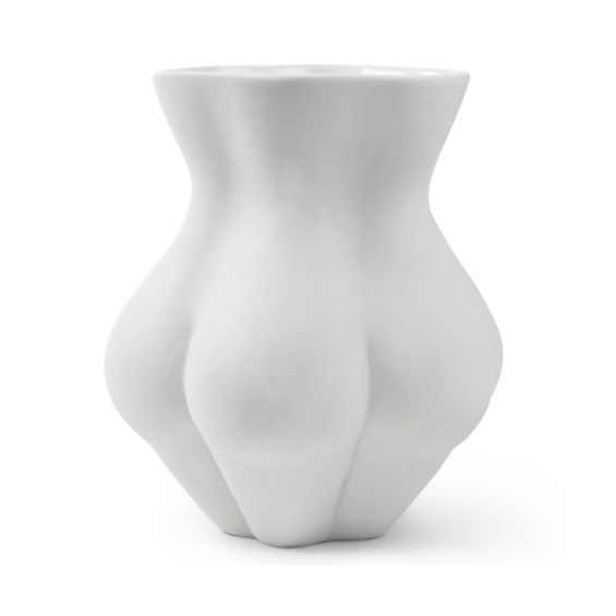 A sculptural matte porcelain vase by Jonathan Adler