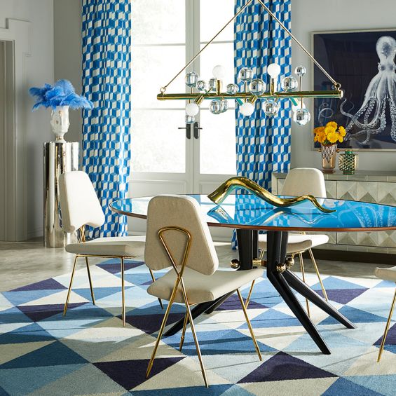 Trocadero Dining Table - Turquoise