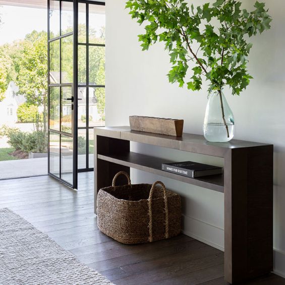 Sleek wooden console table
