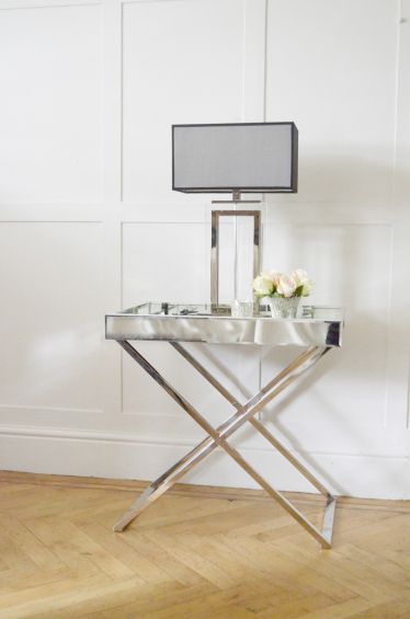 Frenchies Glamour Mirrored Side Table