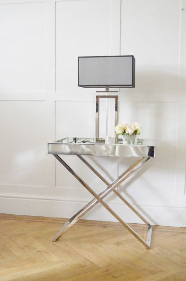 Frenchies Glamour Mirrored Side Table