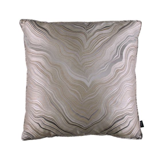 Luxurious dusk marble print square cushion