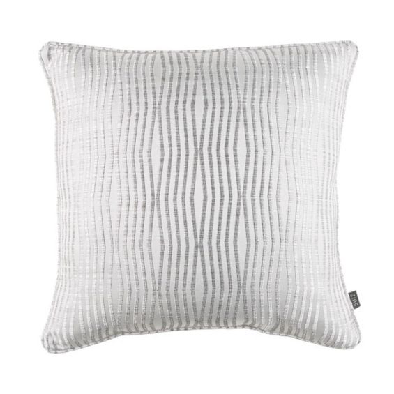 Zinc Textile Snap Cushion - Silver Grey