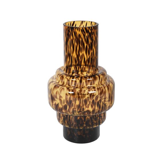 Stunning patterned glass vase