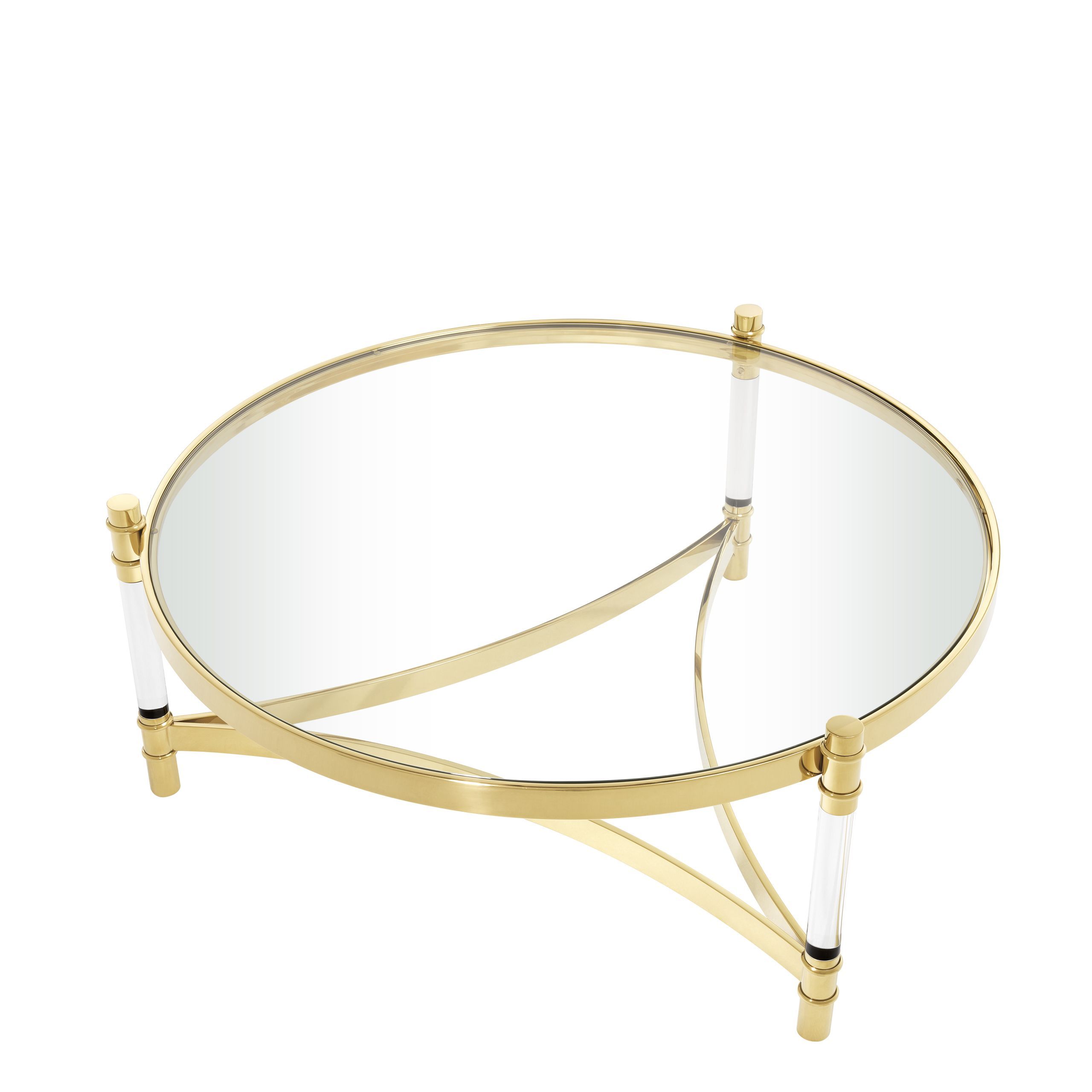 glass table with gold finish stainless steel frame 
