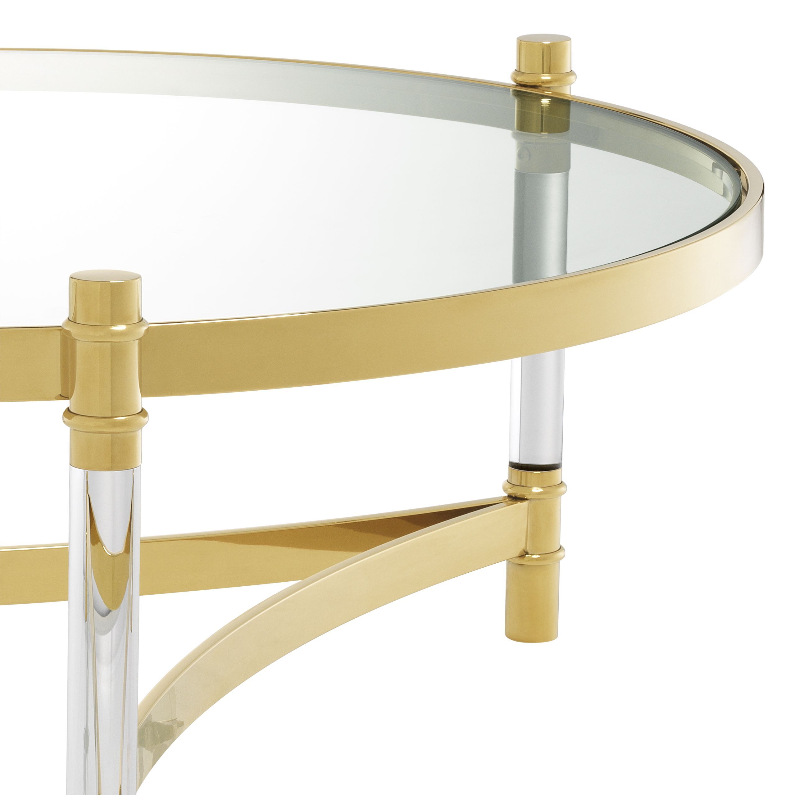 glass table with gold finish stainless steel frame 