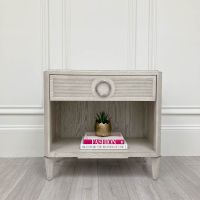 Ex-Display Bernhardt Blanc Domaine Bedside Table - Large