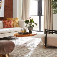 Jonathan Adler Bond Oval Cocktail Table