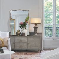 Eloise Mirror - Aged Gold