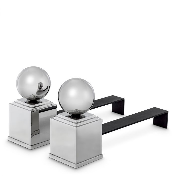 Andiron with silver details