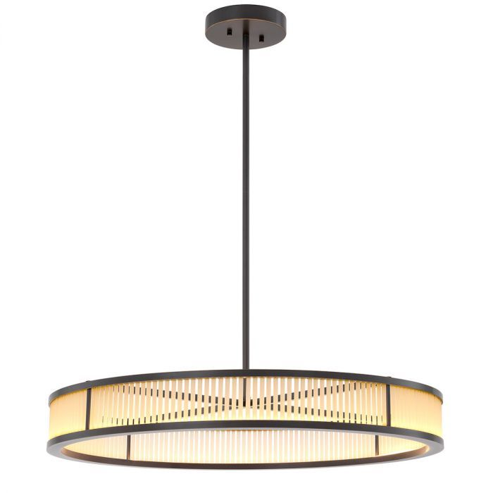 Ring chandelier with black faucet 
