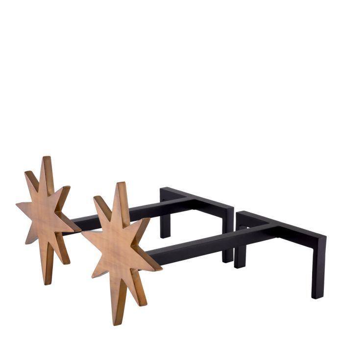 Star Andiron - Set of 2