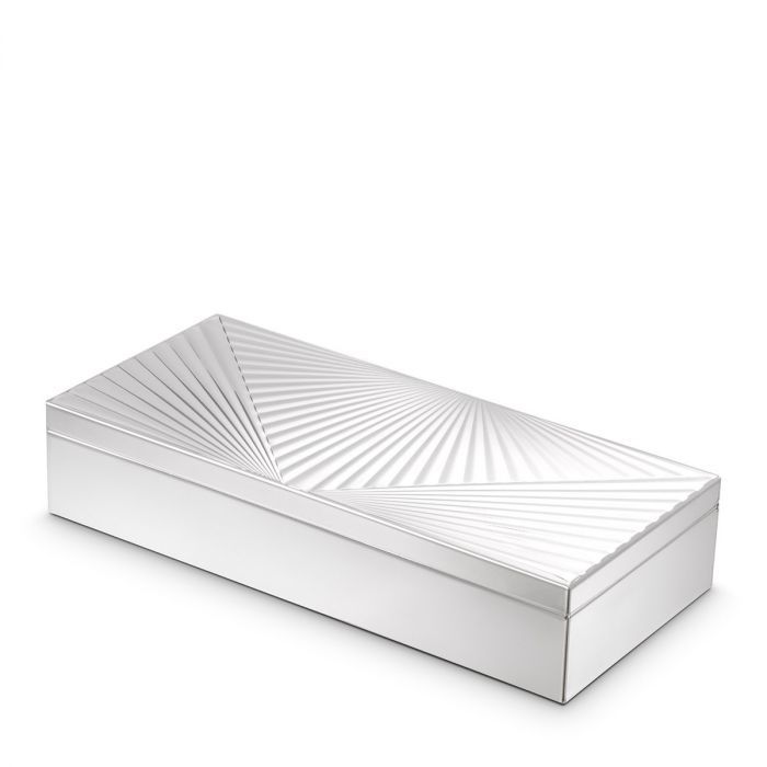 Mirrored Box with engraved geometric design