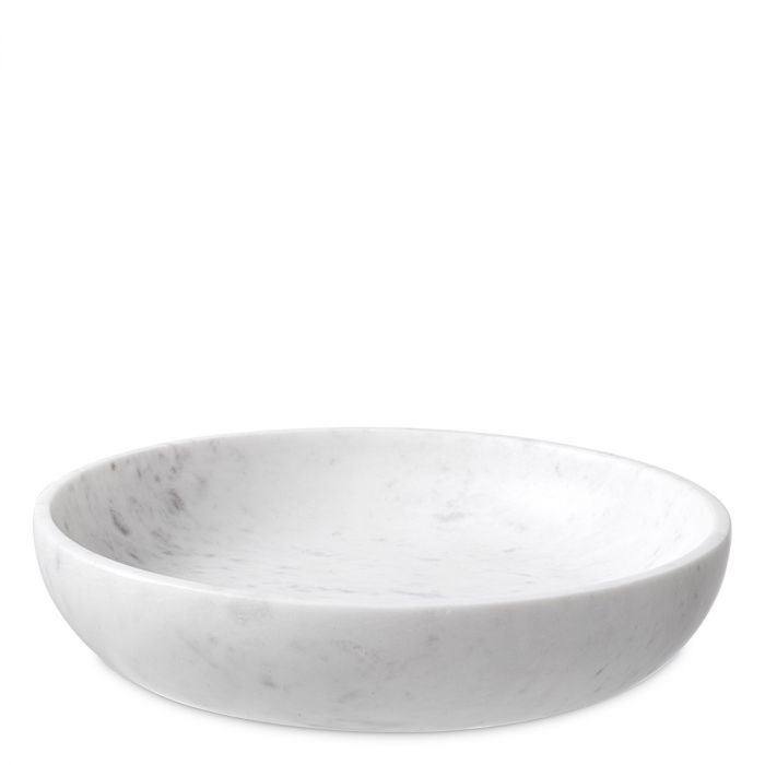 Beautiful marble bowl with soft curved silhouette